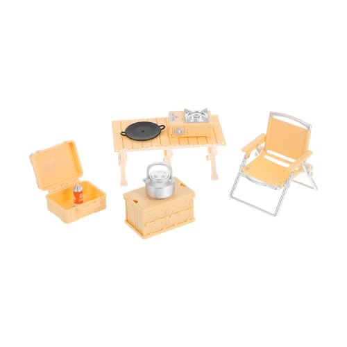 Milisten Outdoor Spielset Miniatur Camping Kochgeschirr Leicht Tragbar Für Rollenspiele Picknick Zubehör Mit Mini Stuhl Und Tisch Gelb Milisten Outdoor Spielset Miniatur Camping Kochgeschirr Leicht Tragbar Für Rollenspiele Picknick Zubehör Mit Mini Stuhl Und Tisch Gelb von Milisten