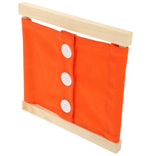 Milisten Pädagogisches Anziehspielzeug für Kleinkinder Montessori Busy Board mit Großen Knöpfen Feinmotorisches Übungsbrett für Vorschulkinder Fördert Selbstständigkeit und von Milisten