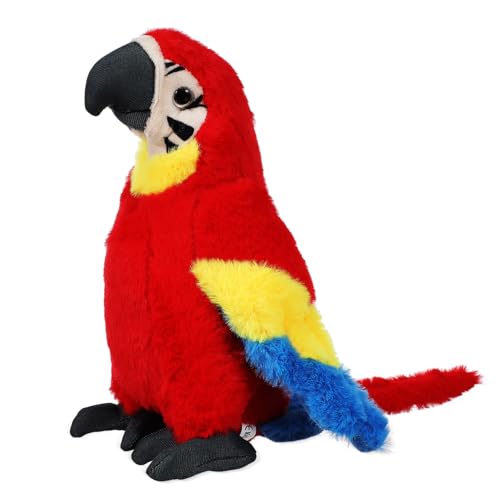 Milisten Papagei Puppe Realistische Kuscheltiere Papagei Plüsch Gefüllte Papageiendekoration Papagei Stofftier Vogel Plüsch Papageien-plüschtiere Plüsch Papagei Pp Baumwolle von Milisten