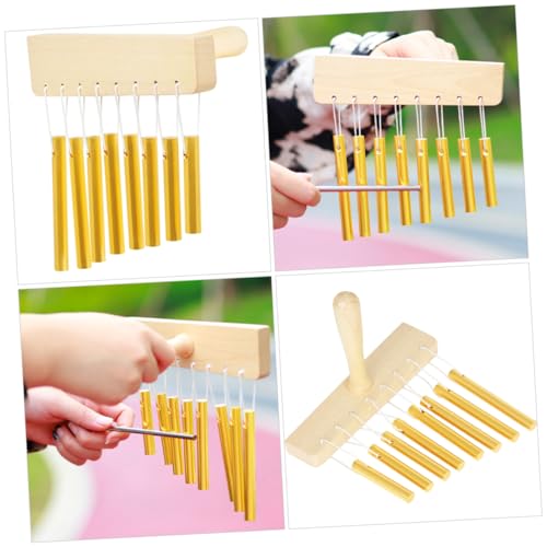 Milisten Percussion Chime Instrument Solide Aluminiumröhren Musikspielzeug Rhythmusfördernd Pädagogisches Musikinstrument Lernhilfe von Milisten