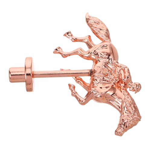 Milisten Pferderennen Schachfiguren Brettpferde Pferderennen Vintage Erwachsene Farbthema Requisitenspiel Ersatzpferdefigur Ersatzmetall Pferdefiguren Roségoldlegierung von Milisten