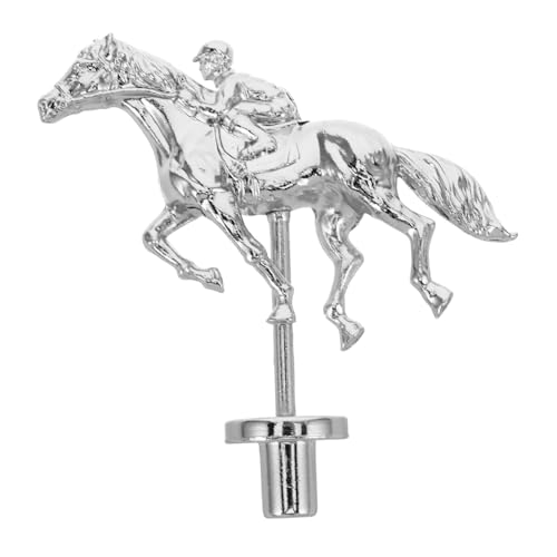 Milisten Pferderennen Schachfiguren Ersatzbrettspielzubehör Rennspiele Für Erwachsene Derby Rennen Party Rennbrett Rid Color Horses Rennspiel Pferdemodell Legierung Silber von Milisten