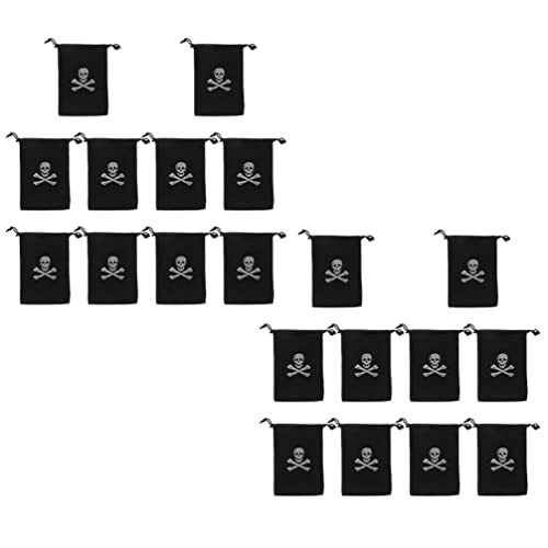 Milisten Piratenbeutel Kordelzug: 20PCS Schatzbeutel Kordelzug Halloween Piratentasche Piratenparty-Taschen Aufbewahrungstasche FüR SüßIgkeiten Milisten Piratenbeutel Kordelzug: 20PCS Schatzbeutel Kordelzug Halloween Piratentasche Piratenparty-Taschen Aufbewahrungstasche FüR SüßIgkeiten von Milisten