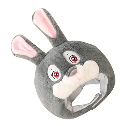 Milisten Plüsch Bunny Hut mit Beweglichen Lustiger Kostümhut für Frauen für Ostern Halloween und Cosplay Verstellbar und Fotoshootings von Milisten