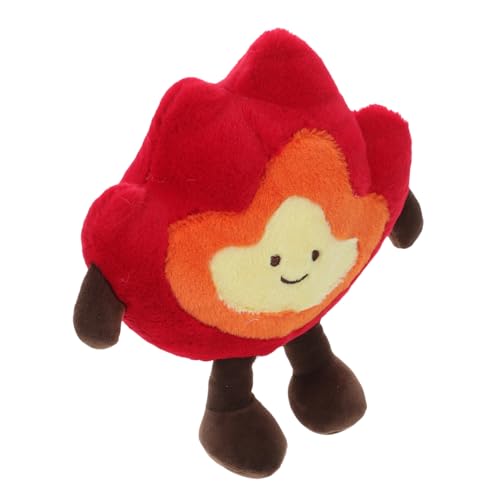 Milisten Plüsch Feuerholzpuppe Weiches Flame Design Kuschelkissen Lustige Wohnraumdekoration Vielseitiges Geburtstag Valentinstag von Milisten