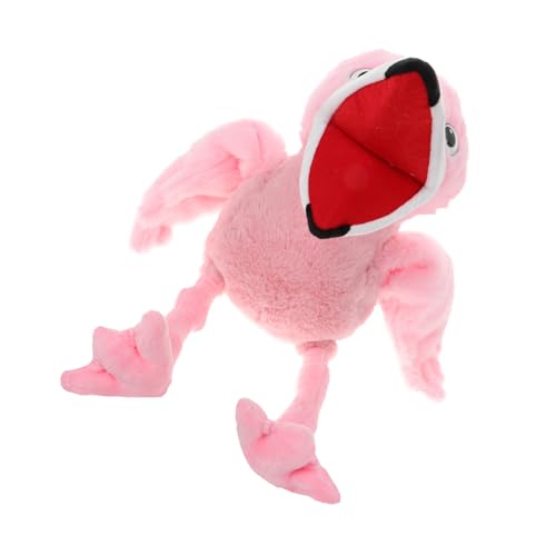 Milisten Plüsch Flamingo Handpuppe Handspielzeug Weiches Tierfigur Puppets für Geschichtenerzählen und Interaktives Rollenspiel Sicheres Material Waschbar von Kreativität und Fantasie von Milisten