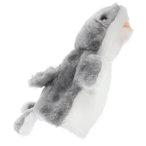 Milisten Plüsch Handpuppe Hai für Geschichten Erzählen Tragbar Leicht Interaktives Kuscheltier für Kleinkinder Eltern Junge Mädchen Frühpädagogik zu Weihnachten und Rollenspiele von Milisten