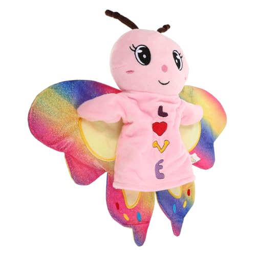 Milisten Plüsch Handpuppe Mit Beweglichem Mund Interaktive Tierhandpuppe Für Kreatives Geschichtenerzählen Und Rollenspiele Für Kinderzimmer Und Unterricht Schmetterling von Milisten