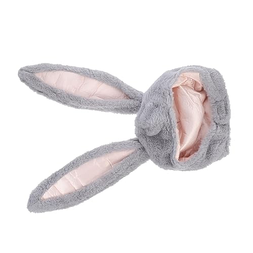 Milisten Plüsch Hasenohren Haarreif Weihnachtsmütze Kuscheliger Winterhut mit Bunny Ohren für Erwachsene Weiche Warme Kopfbedeckung für Karneval Party und Rollenspiel von Milisten