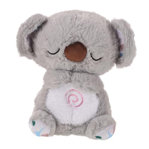 Milisten Plüsch Koala Mit Musik Und Licht Atmendes Stofftier Für Niedliches Kuscheltier Zur Beruhigung Und Einschlafhilfe Vielseitig Einsetzbar Deko Oder von Milisten