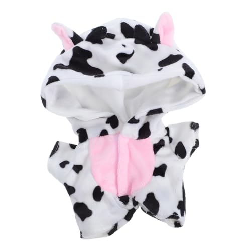 Milisten Plüsch Puppen Jumpsuit Kuschelig Weicher Ersatz für Puppen Niedliches Kuh Kostüm Lovely Doll Clothes für Dress Up Milisten Plüsch Puppen Jumpsuit Kuschelig Weicher Ersatz für Puppen Niedliches Kuh Kostüm Lovely Doll Clothes für Dress Up von Milisten