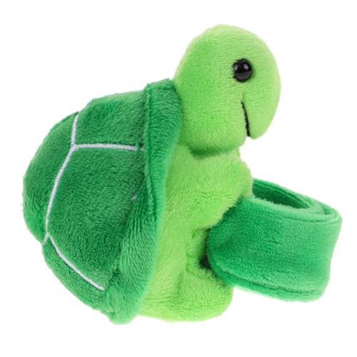 Milisten Plüsch Tier Slap Armband Cartoon Schildkröte für Sicheres und Bequemes Stofftier Armband für Partys und Dekoration Kuscheltier Spaß für Erwachsene von Milisten