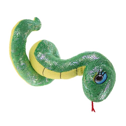 Milisten Plüschschlange Realistische Simulation Schlange für Halloween Deko Geschenkidee zum Chinesischen Neujahr Grünes Stofftier Kuscheltier mit Feiner Verarbeitung Milisten Plüschschlange Realistische Simulation Schlange für Halloween Deko Geschenkidee zum Chinesischen Neujahr Grünes Stofftier Kuscheltier mit Feiner Verarbeitung von Milisten