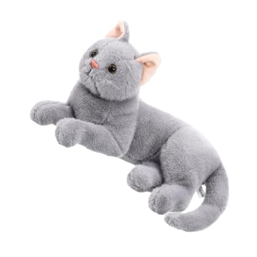 Milisten Plüschspielzeugpuppe Plüschtiere lebensecht ausgestopfte Katze Karikatur Ausgestopfte Katzen, die echt Aussehen Figur Plüschtierspielzeug tierisches Grey Milisten Plüschspielzeugpuppe Plüschtiere lebensecht ausgestopfte Katze Karikatur Ausgestopfte Katzen, die echt Aussehen Figur Plüschtierspielzeug tierisches Grey von Milisten