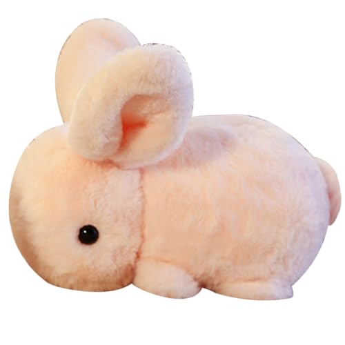Milisten Plüschtier Aber Kaninchen Figuren entzückender Stoffhase Kuscheltier Kaninchen dekorativer ausgestopfter Hase kuschelhasenspielzeug Kaninchen Stofftiere PP Baumwolle Rosa von Milisten
