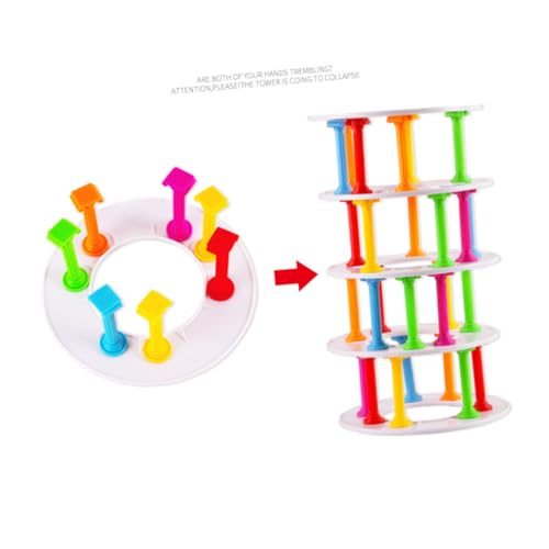 Milisten Praktisches Balanceblock Langlebigem Kunststoff Farbenfrohes Stapelspiel für Ab Jahr Sicher und Handgerecht Fördert Visuelle Entwicklung und Eltern Junge Mädchen interaktion Milisten Praktisches Balanceblock Langlebigem Kunststoff Farbenfrohes Stapelspiel für Ab Jahr Sicher und Handgerecht Fördert Visuelle Entwicklung und Eltern Junge Mädchen interaktion von Milisten