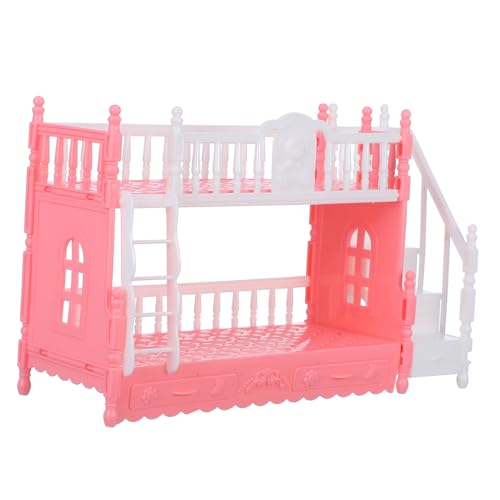 Milisten Prinzessin Puppenbett Mädchen Realistisch Zubehör Für Babypuppen Klein Puppenhauszubehör Vorgeben Dekoration Puppenhausmöbel Puppendekor Kind Mini Unser Rosa Abs von Milisten