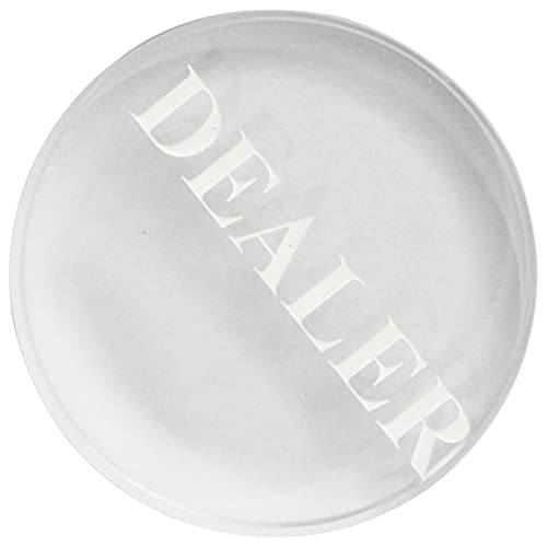 Milisten Praktischer Poker Button für Verschleißfester Kristall Button Kompakter Transparenter Spielzubehör Professionelles Poker Equipment für Turniere für Milisten Praktischer Poker Button für Verschleißfester Kristall Button Kompakter Transparenter Spielzubehör Professionelles Poker Equipment für Turniere für von Milisten