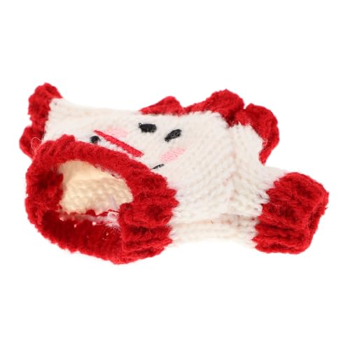 Milisten Pulloverpuppe Mini -Puppenzubehör Miniatur-Puppenpullover Pullover für Puppen Puppenkleidung und Accessoires süßer Kleiner Pullover Mini-Hauspullover Puppen-Anziehpullover Plüsch von Milisten