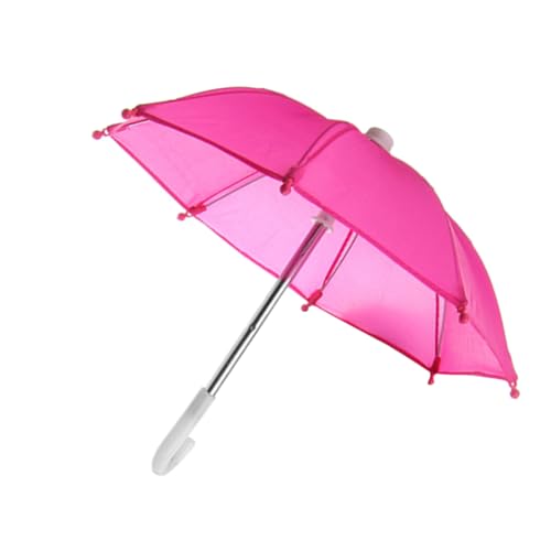 Milisten Puppen Mini Regenschirm Miniatur Süßer Mini Regenschirm Mini Möbel Garten Mikro Szene Regenschirm Puppenschirme Puppen Puppen Winziger Puppenhaus Regenschirm Rosa Für von Milisten