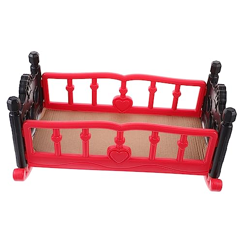 Milisten Puppenbettmodell Zubehör Für Babypuppen Kinderbett Für Puppe Puppenhausbett Babypuppen-krippenmodell Babypuppen-bettspielzeug Möbel Für Puppenbetten Kinderspielzeug Rot Plastik Milisten Puppenbettmodell Zubehör Für Babypuppen Kinderbett Für Puppe Puppenhausbett Babypuppen-krippenmodell Babypuppen-bettspielzeug Möbel Für Puppenbetten Kinderspielzeug Rot Plastik von Milisten