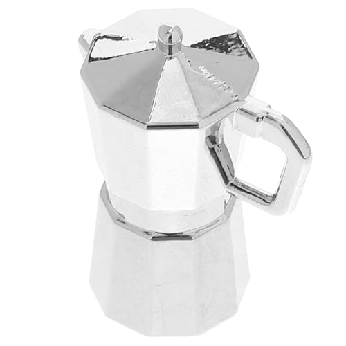 Milisten Puppenhaus -Accessoire Mini Puppenhaus-küchenzubehör Kleine Kaffeekanne Küchenzubehör Vortäuschen Küchenrequisiten Vorgeben Küchenrequisite Vorgeben Silver Metall von Milisten
