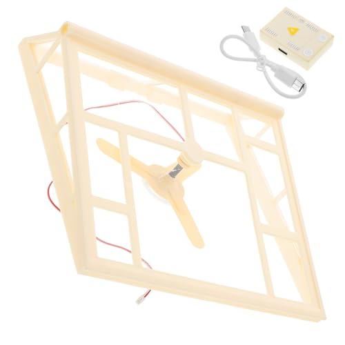 Milisten Puppenhaus Dach Staubschutz Puppenzubehör Schutz Miniatur Kleine Puppenhaus Dachabdeckung Puppenbau Dacheinhausung Realistische Einrichtung Kleines Heim Kit Acryl Beige von Milisten