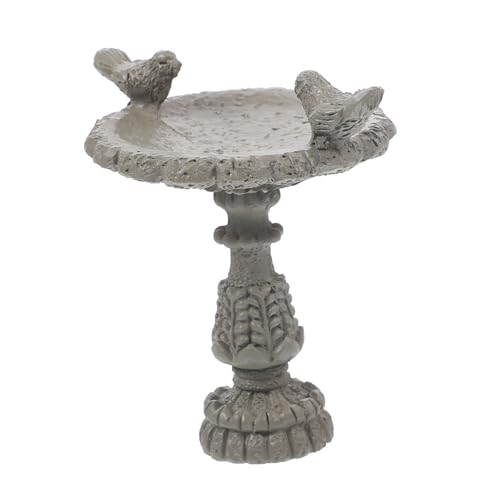 Milisten Miniatur Wasserspiel Für Puppenhäuser Gartenbrunnen Mit Vogel-Figur Resin Dekoration Für Outdoor- Und Mini-landschaften Für Kreative -projekte von Milisten