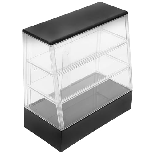 Milisten Puppenhaus-Kuchenschrank klein Miniatur Fall Anzeige Mini-Kuchenschrank für kinderspielzeug puppenhauszubehör Puppenhausmöbel Dollhouse -Lieferungen Plastik Black Milisten Puppenhaus-Kuchenschrank klein Miniatur Fall Anzeige Mini-Kuchenschrank für kinderspielzeug puppenhauszubehör Puppenhausmöbel Dollhouse -Lieferungen Plastik Black von Milisten