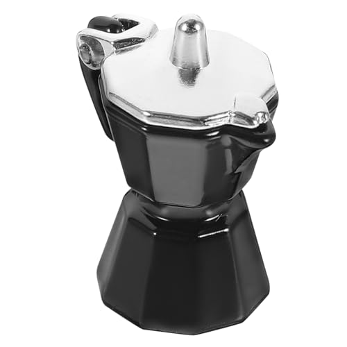 Milisten Puppenhaus Küchenrequisite Espresso Zubehör Kleiner Miniatur Wasserkocher Mokka Zum Basteln Von Puppen Süße Szene Puppenhaus Zubehör Töpfe Kaffeemodell So Tun Als von Milisten