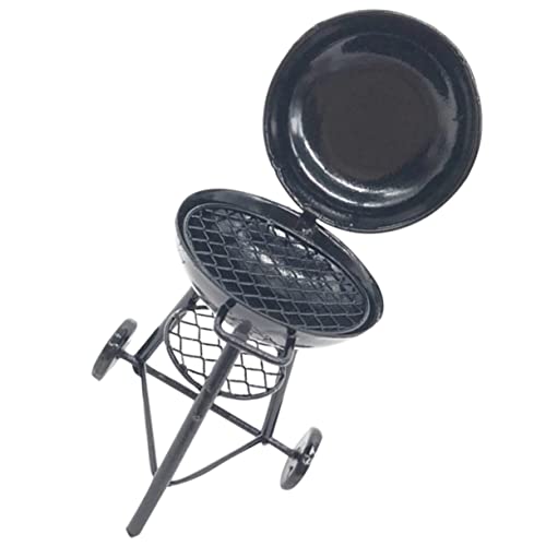 Milisten Puppenhaus Mini Grill Dekoration Mini -hausdekoration Mini-hausgrill Mini-küchengeschirr Grill Modell Miniaturkochgeschirr Küchengeräte Küchengrill Eisen von Milisten