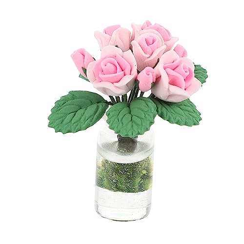 Milisten Puppenhaus Mini Rose Model Blumenverzierungen Miniatur Mini - Mini- -Bonsai-Ornament Eingetopft Drinnen Landschafts-puppenhaus- Rosa Harz Milisten Puppenhaus Mini Rose Model Blumenverzierungen Miniatur Mini - Mini- -Bonsai-Ornament Eingetopft Drinnen Landschafts-puppenhaus- Rosa Harz von Milisten