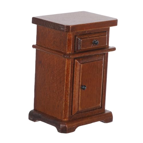 Milisten Puppenhaus Möbel Schlafzimmer Beistelltisch Stabil Vielseitig Multifunktional Puppenmöbel Zubehör von Milisten