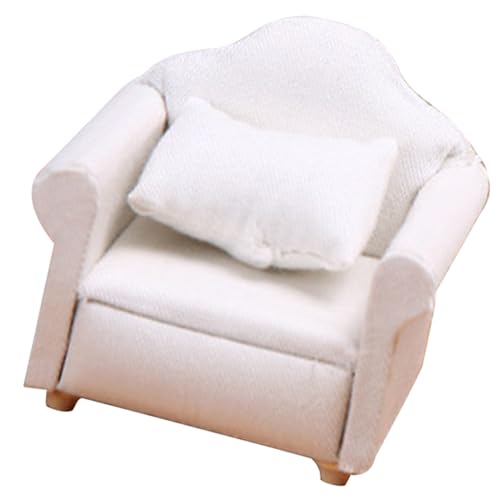 Milisten Puppenhaus Möbel Weißes Sofa für Kinderzimmer Dekoration Puppenhaus Zubehör Milisten Puppenhaus Möbel Weißes Sofa für Kinderzimmer Dekoration Puppenhaus Zubehör von Milisten