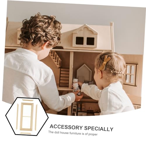 Milisten Puppenhaus Naturbelassen Handliches DIY Zubehör Realistische Fensterdekoration Geeignet für Bastelsets und Mikrolandschaften Milisten Puppenhaus Naturbelassen Handliches DIY Zubehör Realistische Fensterdekoration Geeignet für Bastelsets und Mikrolandschaften von Milisten