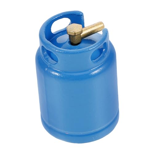 Milisten Puppenhaus-küchenzubehör Miniatur Möbel Puppenhauszubehör Gasflasche Mini Mini-hausgasflasche Gasflaschenmodell Gasflaschendekor Mini-hausgastank Winziger Benzintank Legierung Blue von Milisten