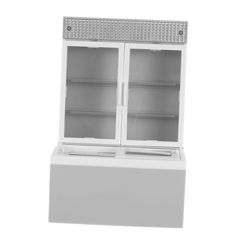 Milisten Puppenhaus-möbel, Spielzeug, Mini-Kunststoff-kühlschrank, Modell Für Kinder, Zum Spielen, Eiscreme-gefrierschrank, Getränkevitrine Für Puppenhaus-zubehör, Grau Milisten Puppenhaus-möbel, Spielzeug, Mini-Kunststoff-kühlschrank, Modell Für Kinder, Zum Spielen, Eiscreme-gefrierschrank, Getränkevitrine Für Puppenhaus-zubehör, Grau von Milisten