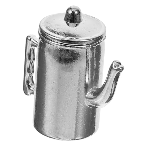 Milisten Puppenhausmöbel Mini Simulation Kaffeekanne Verzierung Der Kaffeekanne Küchenzubehör Vortäuschen Lebensechte Kaffeekanne Stellen Sie Sich Eine Kaffeekanne Vor Metall Silver von Milisten