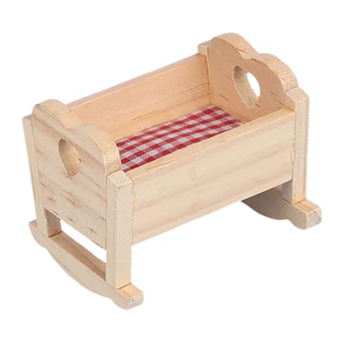 Milisten Puppenhauszubehör Puppenmöbel Bett Puppenbett aus Holz Puppenwiege aus Holz Puppenhausbett Puppenhaus Krippe Stoff Milisten Puppenhauszubehör Puppenmöbel Bett Puppenbett aus Holz Puppenwiege aus Holz Puppenhausbett Puppenhaus Krippe Stoff von Milisten
