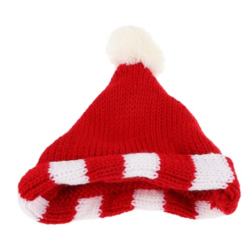 Milisten Puppenmütze Mini Strickmützen Kunst DIY Basteln Stricken Dekoration Mini Strickmützen Miniatur Gestrickte Puppenmütze Puppenzubehör Süße Kleine Strickmütze Minimützen Winzige von Milisten