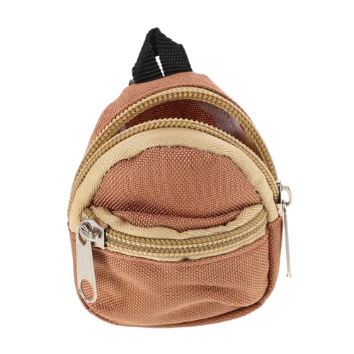 Milisten Puppenrucksack Puppen Wechselkleidung Rucksack Leichter Puppen Rucksack Rucksack Puppen Puppenhandtasche Mini-Babypuppen-Rucksack Segeltuch Light Brown von Milisten