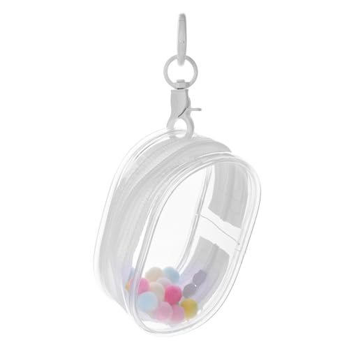 Milisten Puppentasche Aus Baumwolle Schlüsselanhänger-anzeige Und Klarsichtbeutel Schlüssel Transparente Dollbag Mini Für Mini-Puppen-schlüsselanhänger Puppe Tragbar Veranstalter PVC Weiß von Milisten