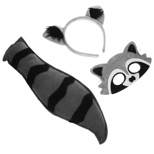 Milisten Raccoon Kostüm Set für Cosplay Teilig mit Ohren Stirnband Maske und für Halloween Feiern und Tierkostüm Events Milisten Raccoon Kostüm Set für Cosplay Teilig mit Ohren Stirnband Maske und für Halloween Feiern und Tierkostüm Events von Milisten