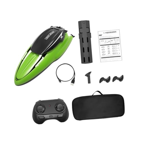 Milisten Rc Boot Hochgeschwindigkeitsboot für Erwachsene Wasserdichtes Ferngesteuertes Boot mit Doppelmotor Batterie für Pool und Strand von Milisten