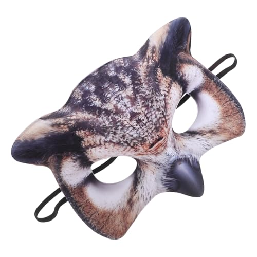 Milisten Realistische Eulen Maske Halloween Party Masquerade Halbgesichts Tierkostüm Maske mit Elastischem Band für Karneval und Fasching Braune Vogelgesichtsverkleidung Milisten Realistische Eulen Maske Halloween Party Masquerade Halbgesichts Tierkostüm Maske mit Elastischem Band für Karneval und Fasching Braune Vogelgesichtsverkleidung von Milisten