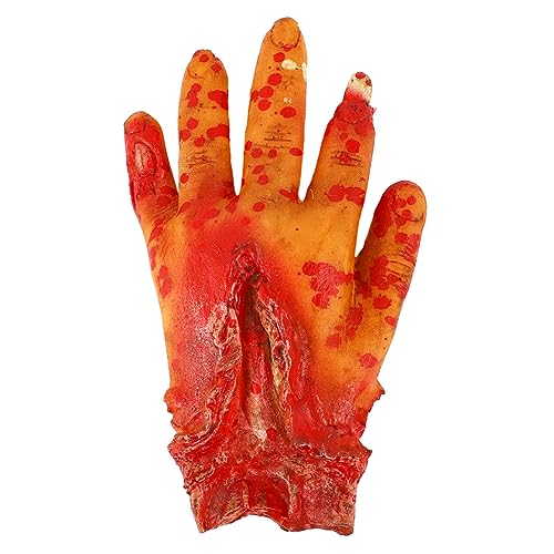Milisten Realistische Halloween Deko Blutige Abgetrennte Hand Party Requisite für Kostümparty Spukhaus Dekoration Gruseliges Festival Zubehör Milisten Realistische Halloween Deko Blutige Abgetrennte Hand Party Requisite für Kostümparty Spukhaus Dekoration Gruseliges Festival Zubehör von Milisten
