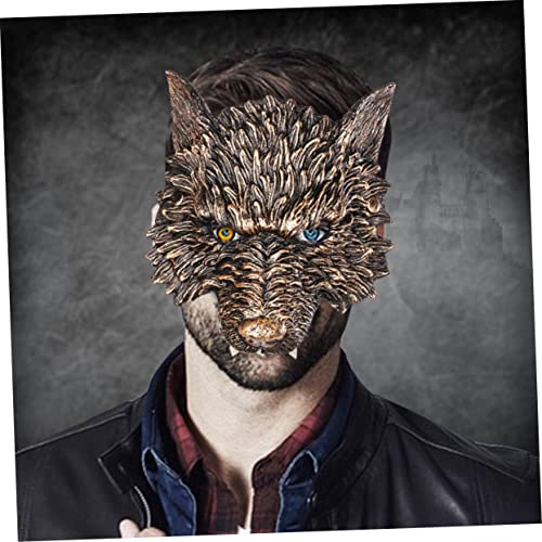 Milisten Realistische Halloween Wolf Maske Goldfarben Cosplay Party Kostüm Horror Stil Maske für Halloween Karneval Maskerade und Gruselpartys Zufällige Farbe Zufällige Farbe Milisten Realistische Halloween Wolf Maske Goldfarben Cosplay Party Kostüm Horror Stil Maske für Halloween Karneval Maskerade und Gruselpartys Zufällige Farbe Zufällige Farbe von Milisten