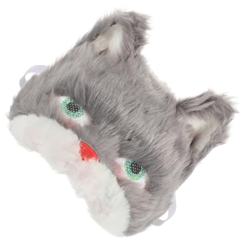 Milisten Realistische Katzenmasken mit Elastischem Band Kuschelig und Leicht Verstellbar für Erwachsene für Fasching Karneval Maskerade und Party mit Katzen Themengeburtstag von Milisten