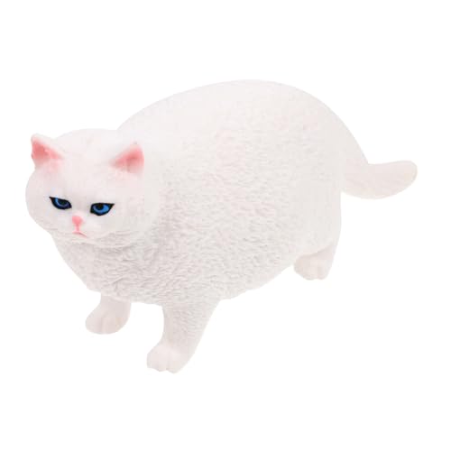 Milisten Realistische Kurzhaar Katze Figur aus Robustem Kunststoff Detailgetreues Kinderspielzeug und Dekorative Simulationstier Statue für Kinderzimmer und Garten Pädagogisches von Milisten