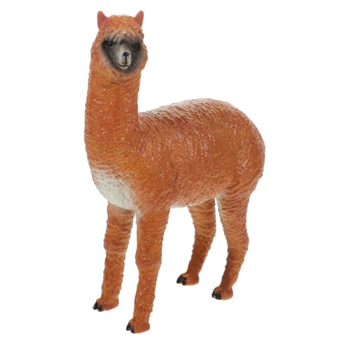 Milisten Realistische Lama Figur aus Robustem Kunststoff Kleine Wildtier Nachbildung Pädagogisches für Kinderzimmerdekoration Fördert Vorstellungskraft und Lernfähigkeit von Milisten